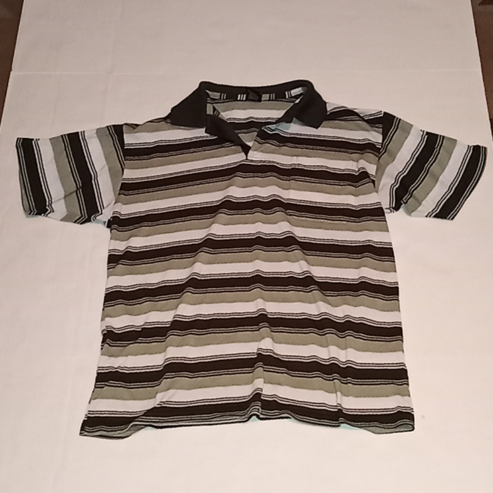 SF Deer Polo Striped Short Sleeve Size XL